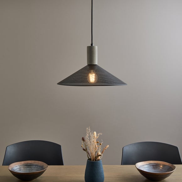 Perry Mesh Industrial Adjustable Ceiling Light