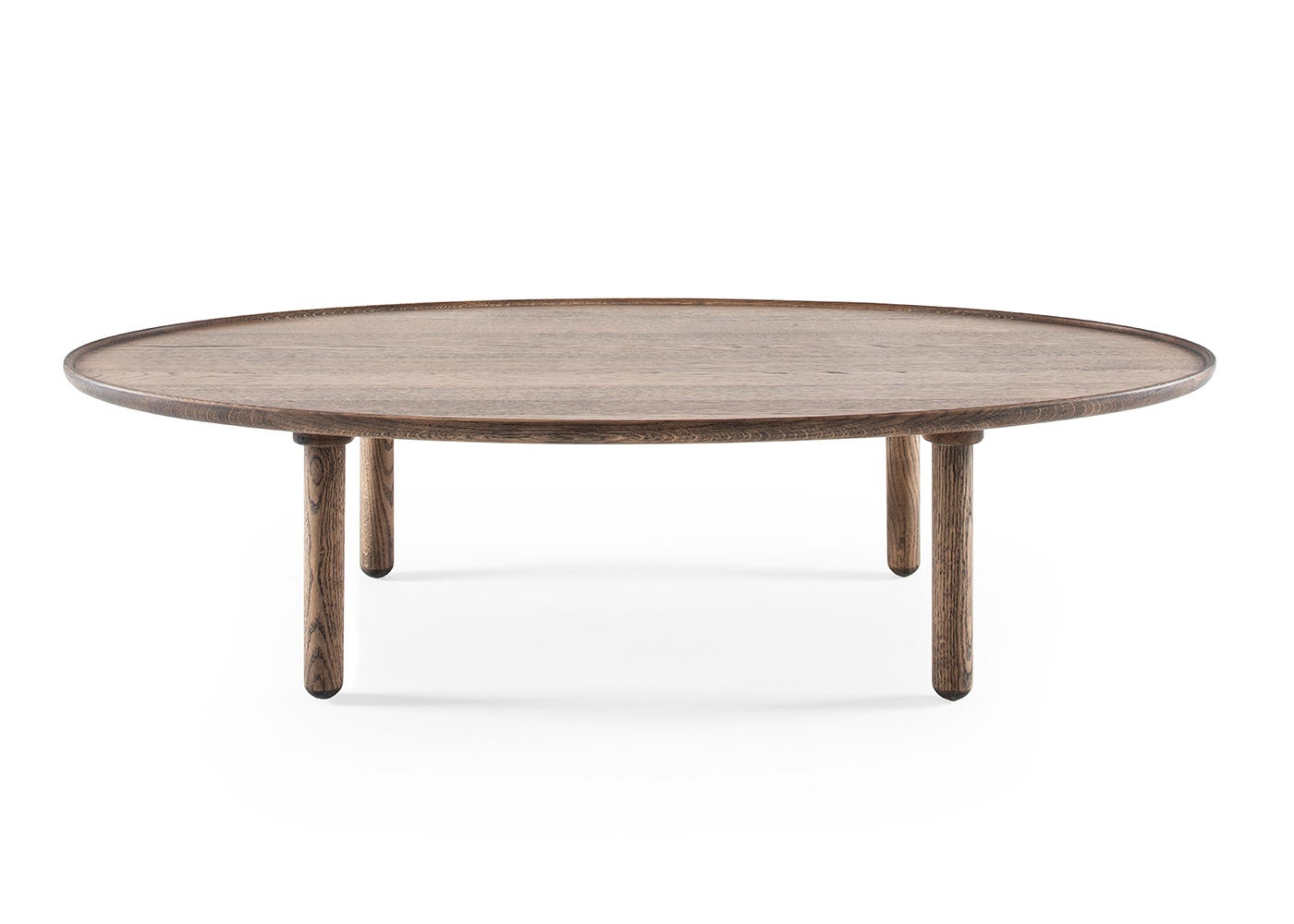 Gazzda Mu Coffee Table Oval 120 x 65cm Smoked Oiled Oak