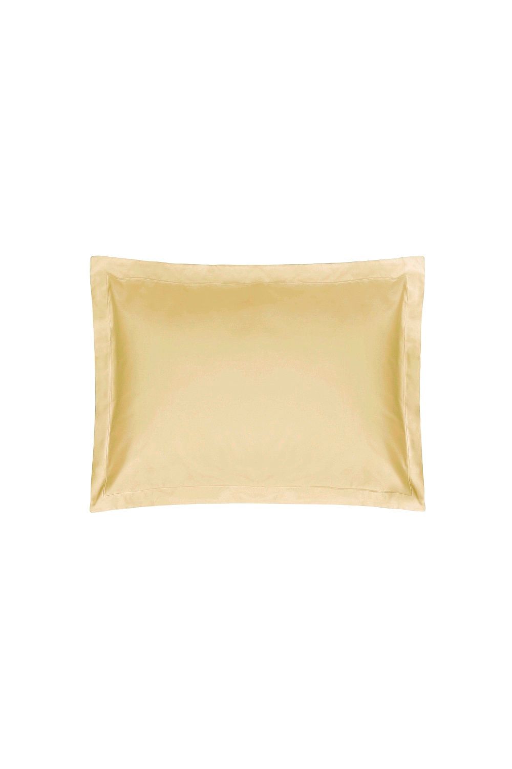 Belledorm Easy Care 200 Thread Count Cotton Polyester Percale Oxford Pillowcase in Yellow