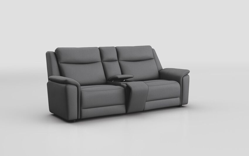Fabric Savio 3 Seater Sofa with Console