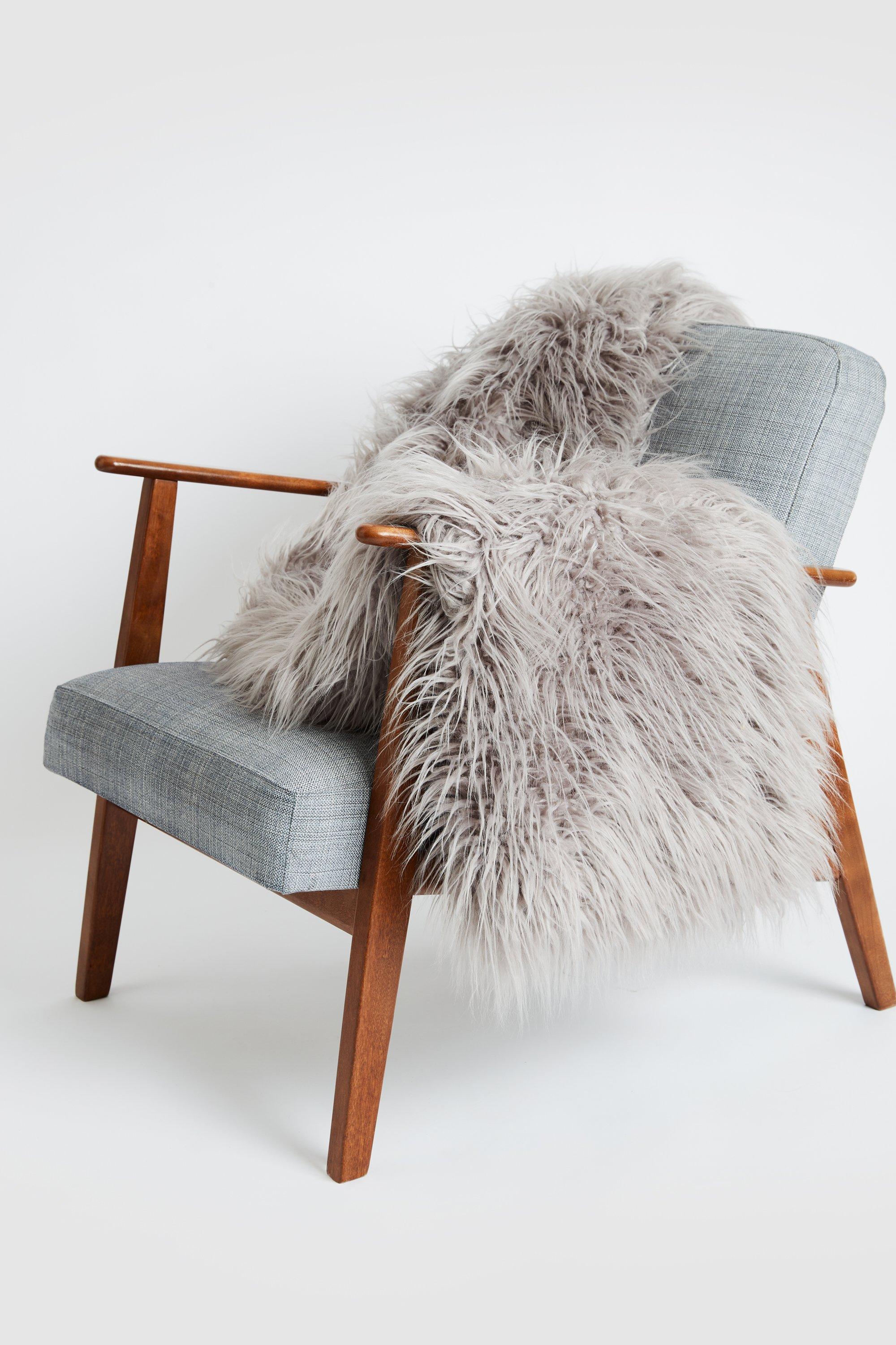 Faux Mongolian Throw