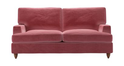 Isla 2 Seat Sofabed in Dusty Rose Cotton Matt Velvet - sofa.com