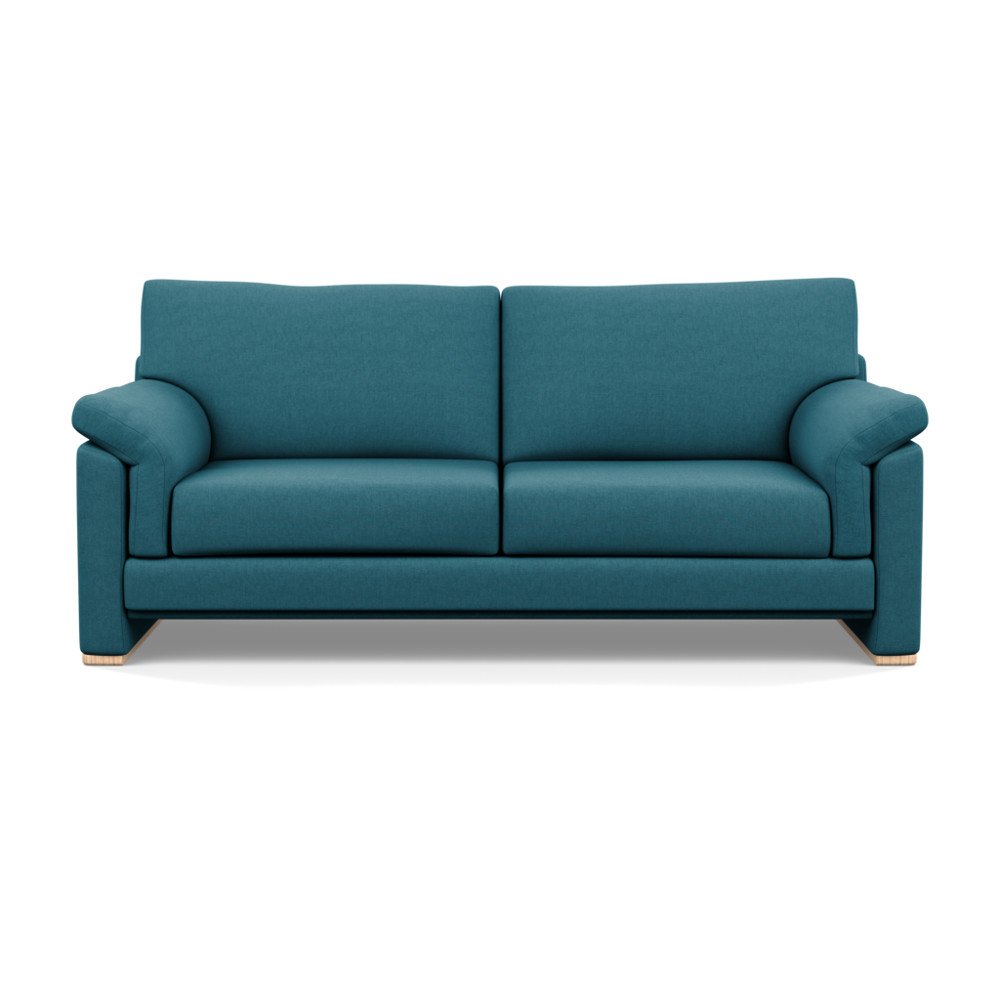 Heal's Paris 3 Seater Sofa Brushed Cotton Cadet Natural Feet