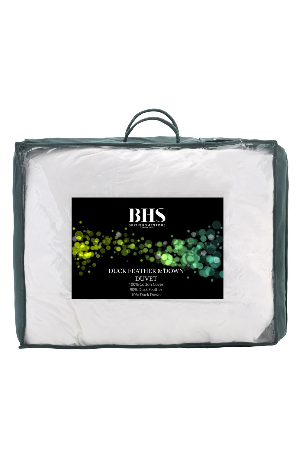 BHS All Natural 4.5 Tog Duck Feather & Down Duvet in White 2