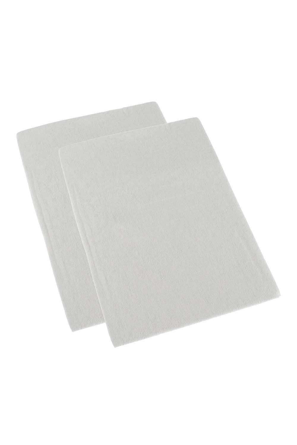 Homescapes 100% Brushed Cotton Cot Flat Sheet Pair, 100 x 150 cm in White
