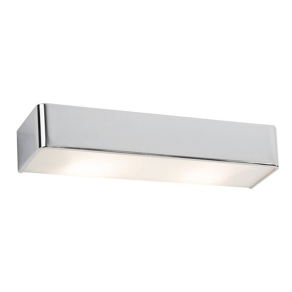 Netlighting Rodan 40cm Flush Wall Lamp Chrome in Silver