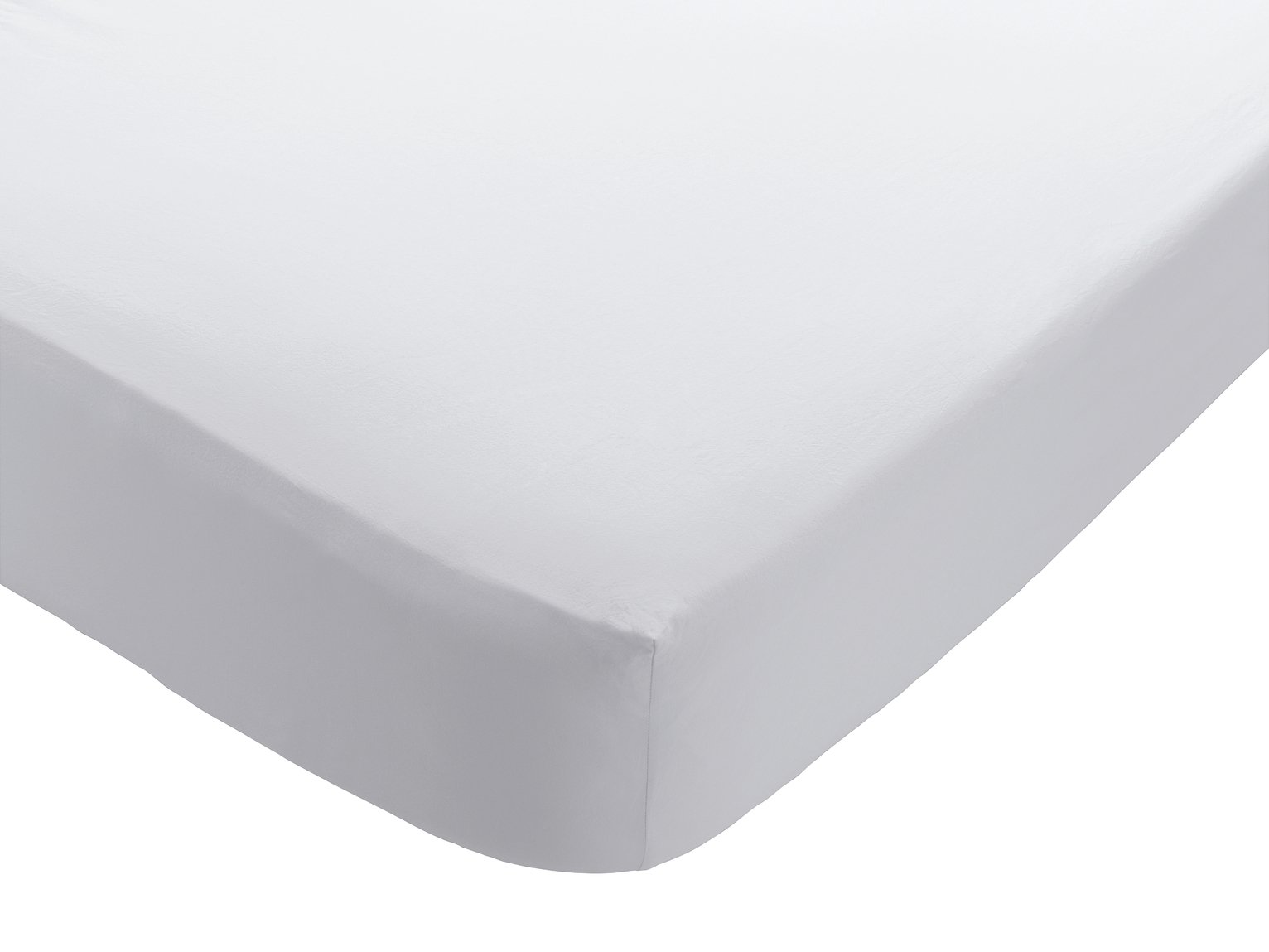 Habitat Washed White Stonewashed Flat Sheet - Kingsize