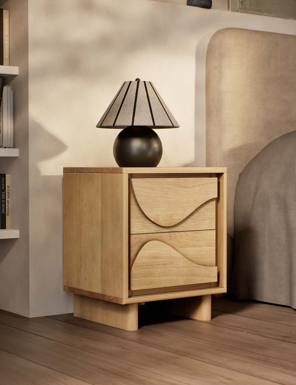 Gallery Direct Avery Bedside Table Natural