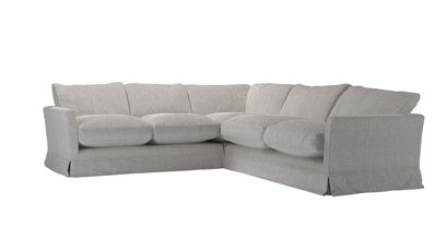 Otto Asym. Crn: LHF 2 Seat w RHF 2.5 Seat in Rye Baylee Viscose Linen - sofa.com