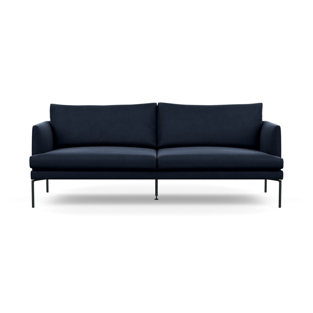 Heal's Matera 3 Seater Sofa Nobilis Velvet Night 2