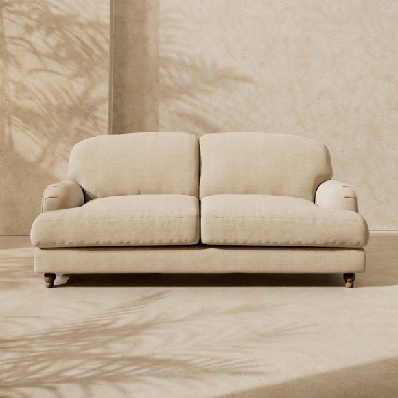 Arthur Linen Chenille 3 Seater Sofa