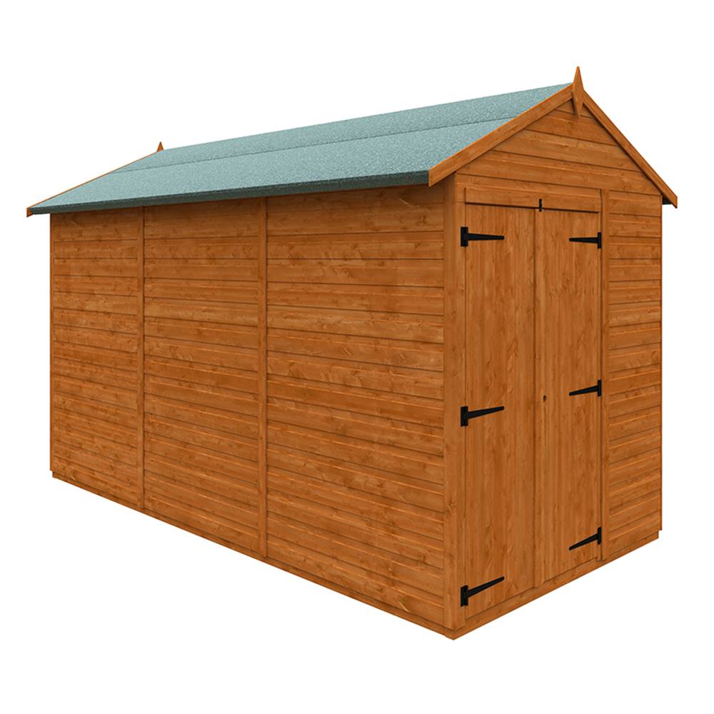 Buttercup Farm 12x6 Flex Apex Double Door Windowless 12mm Flex in Burnt Orange