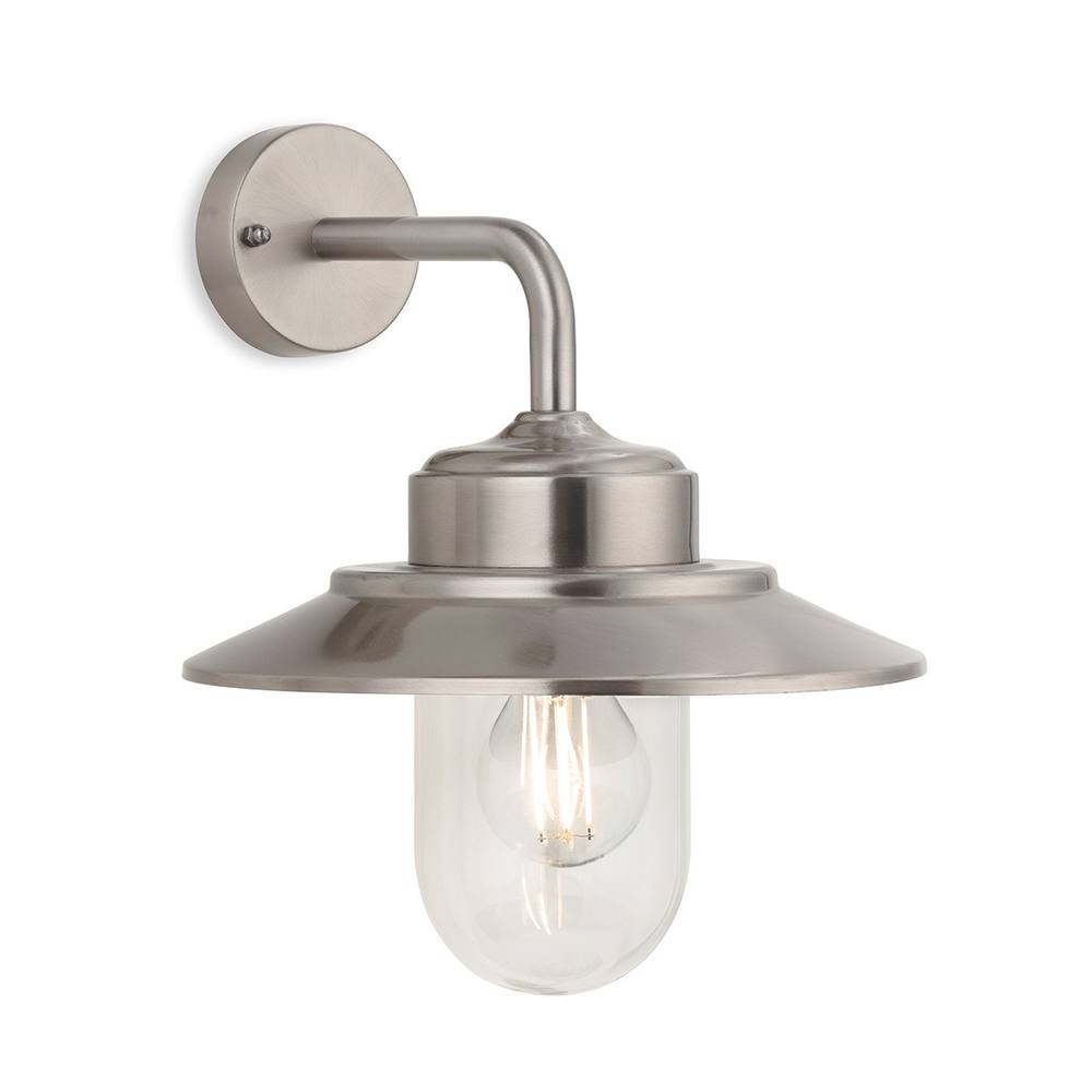 Netlighting Naples Wall Light Stainless Steel IP44 in Grey