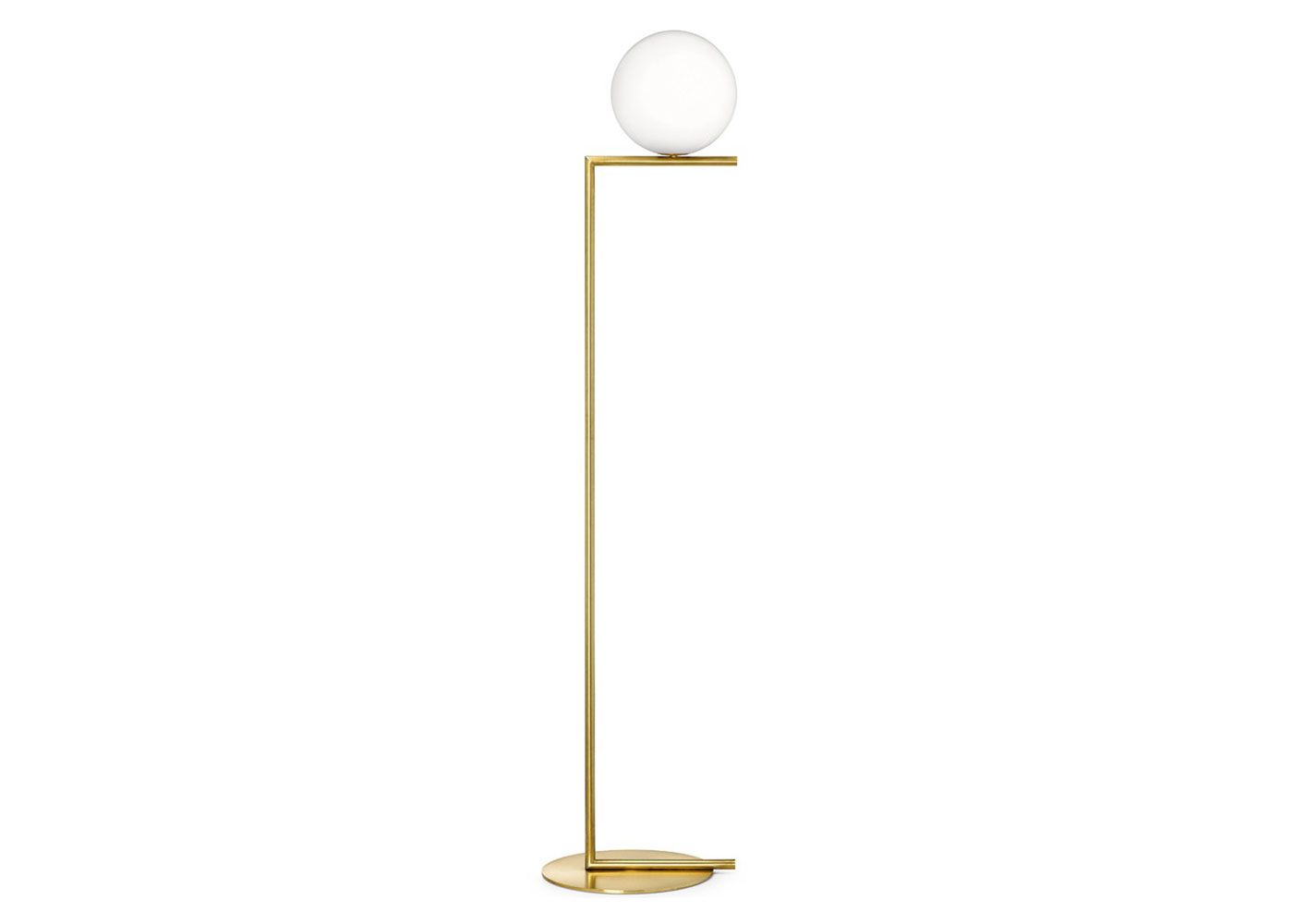 Flos IC F1 Floor Light Brushed Brass