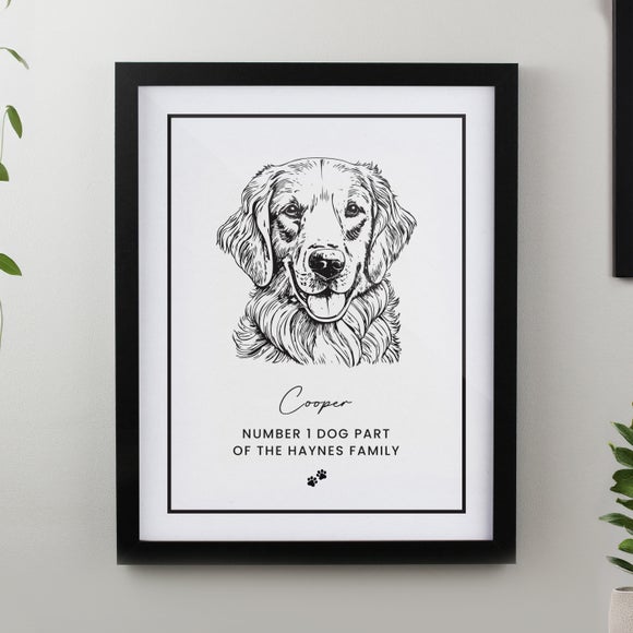 Personalised Dog Breed Framed Print
