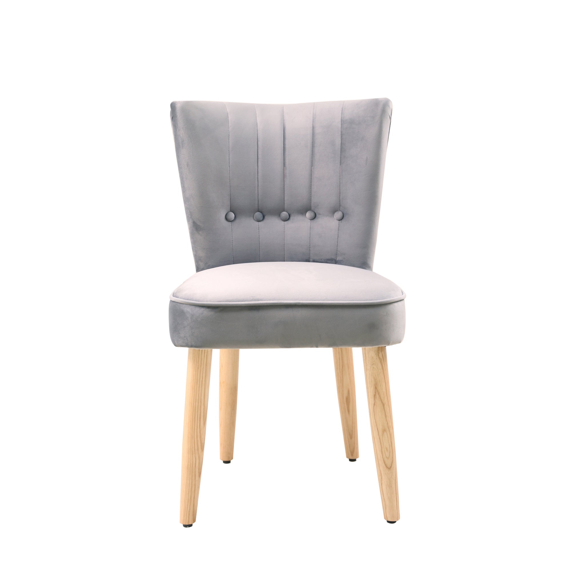 Isla Velvet Dining Chair Grey