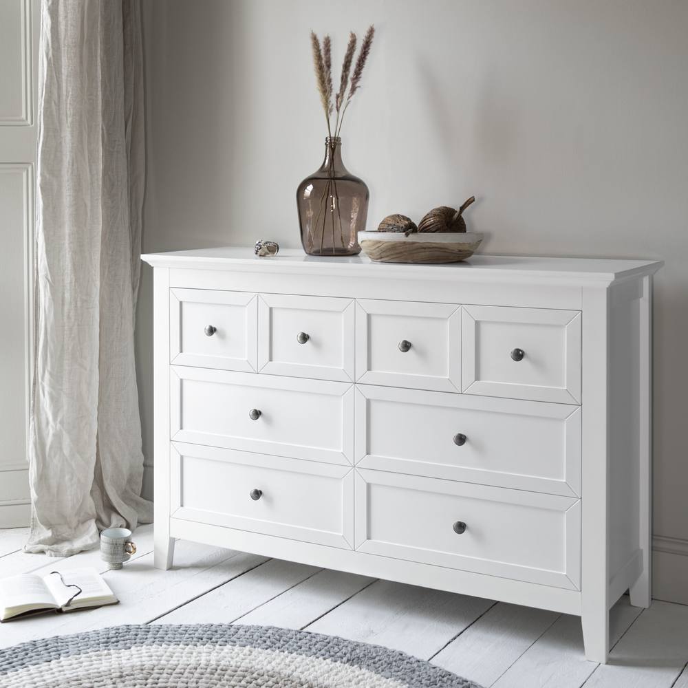 Nöa and Nani Karlstad Chest of Drawers 8 Drawer in White