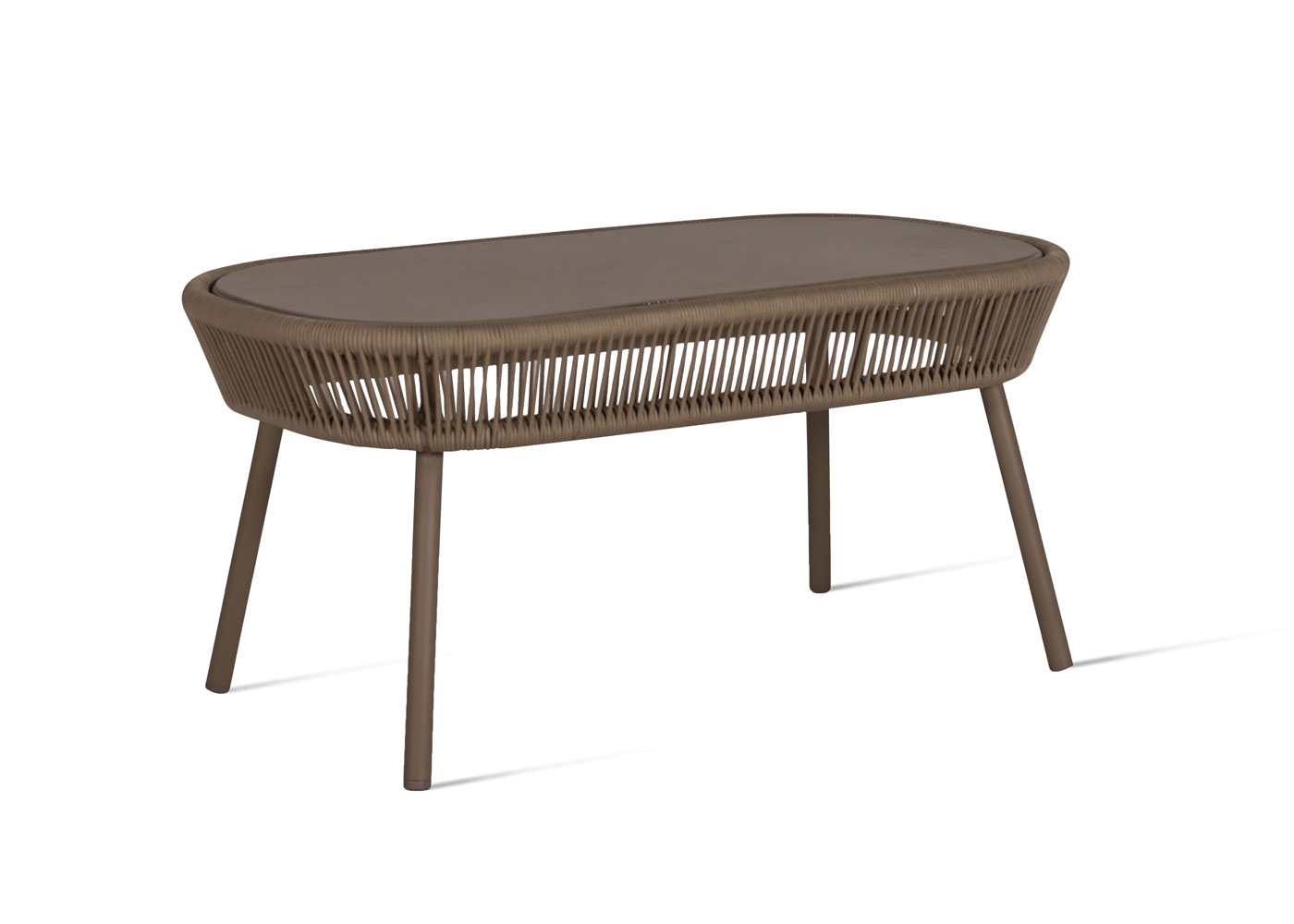 Vincent Sheppard Loop Outdoor Coffee Table Taupe Rope