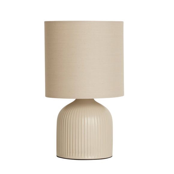 Hebe Ribbed Ceramic Table Lamp 4