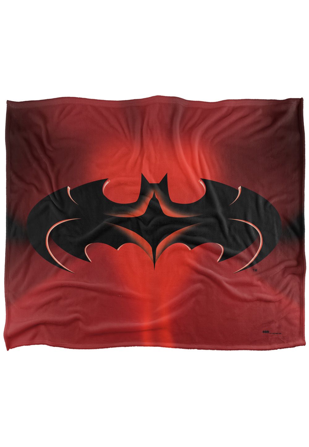 Batman Blanket, 152x127 cm & Robin Logo Silky Touch Super Soft Throw Blanket in White