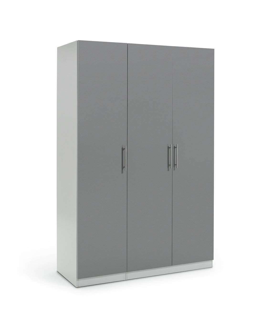 Habitat Munich 3 Door Wardrobe - Grey Gloss
