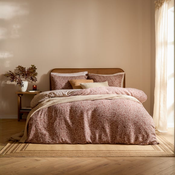 Yard Perrie Leaf 100% Cotton Duvet Cover and Pillowcase Set