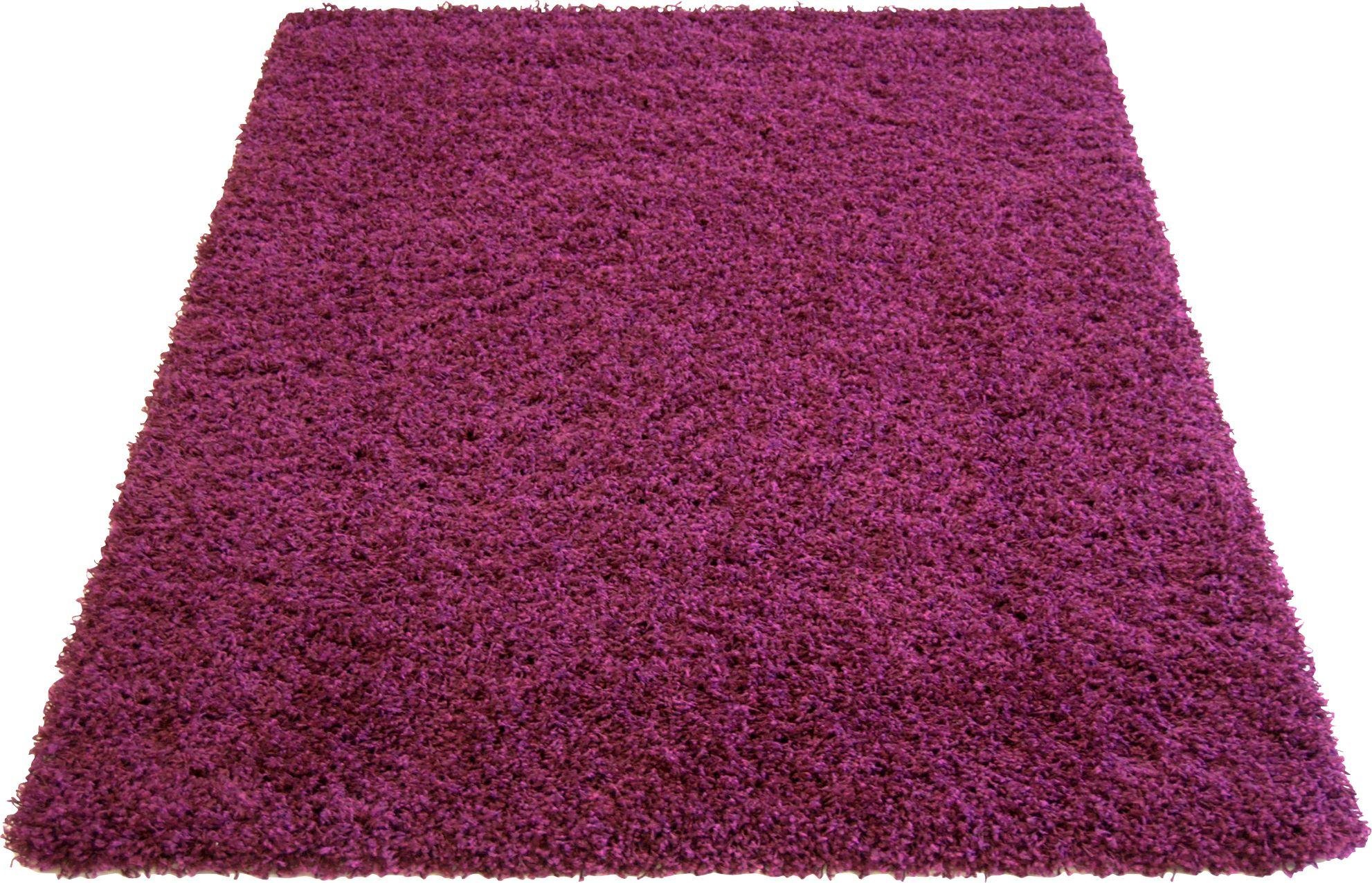 Jazz Shaggy Rug - Plum - 80 x 150cm.