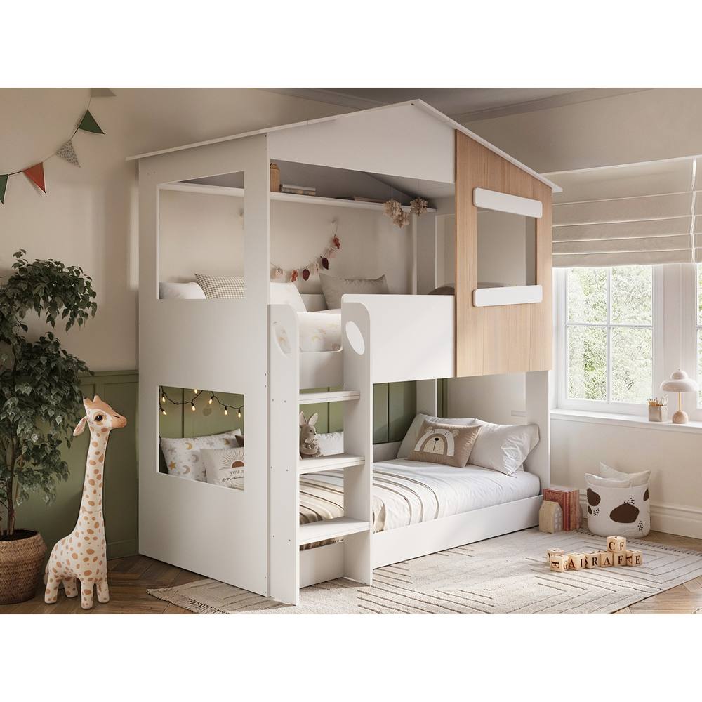Flair Dreamland House Bunk Bed in White