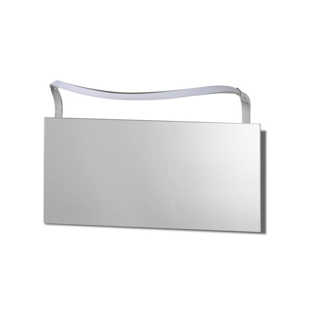 Netlighting Sisley Wall Lamp Chrome 12W 950lm 4000K IP44 LED Big Wave in Silver