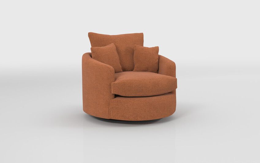 Orange Fabric Edale Twister Chair