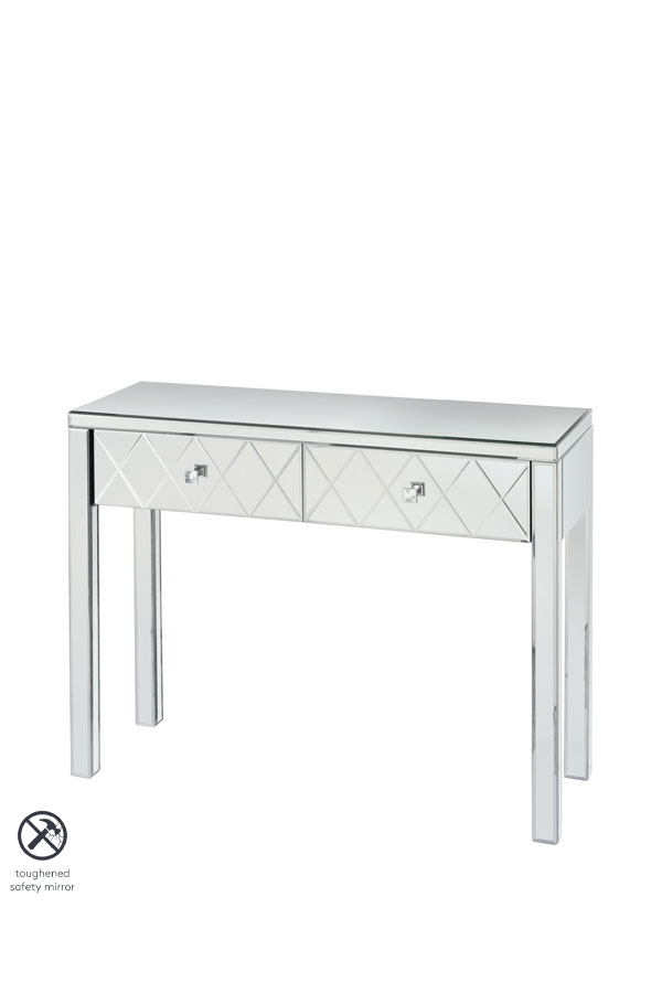 KNIGHTSBRIDGE  Mirrored Dressing Table with 4 legs