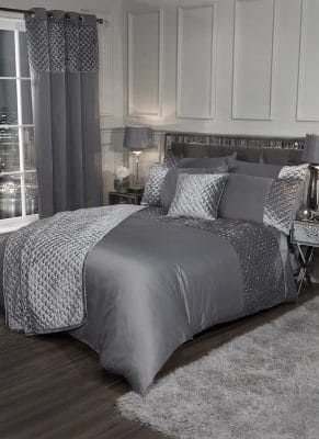 New Edge Blinds Elysium Duvet Set in Grey