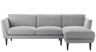 Holly Medium RHF Chaise Sofa in White Cliffs Whitstable - sofa.com