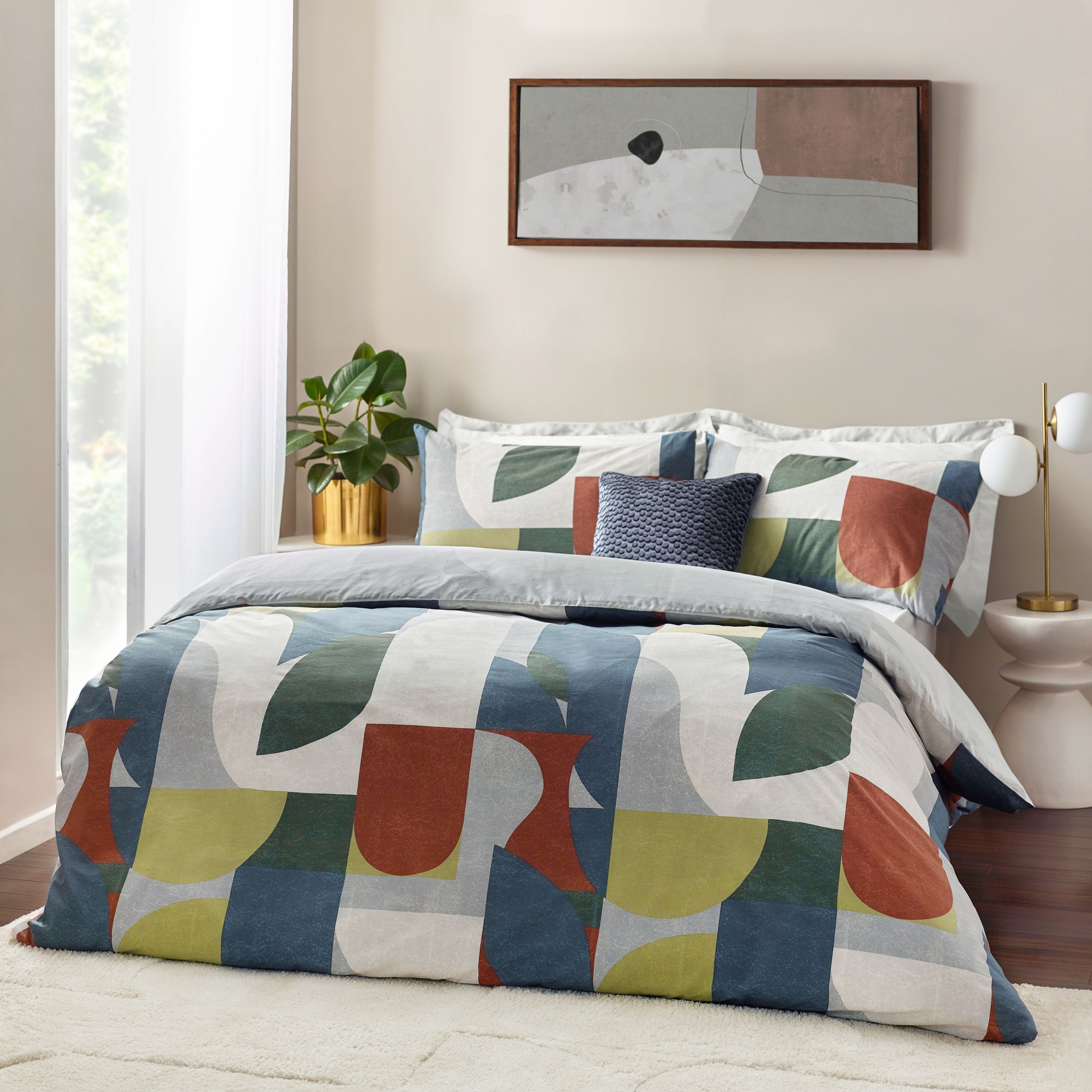 HOEM Siresa Geometric Duvet Cover Set