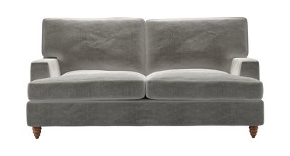 Isla 2 Seat Sofabed in Squirrel Cotton Matt Velvet - sofa.com