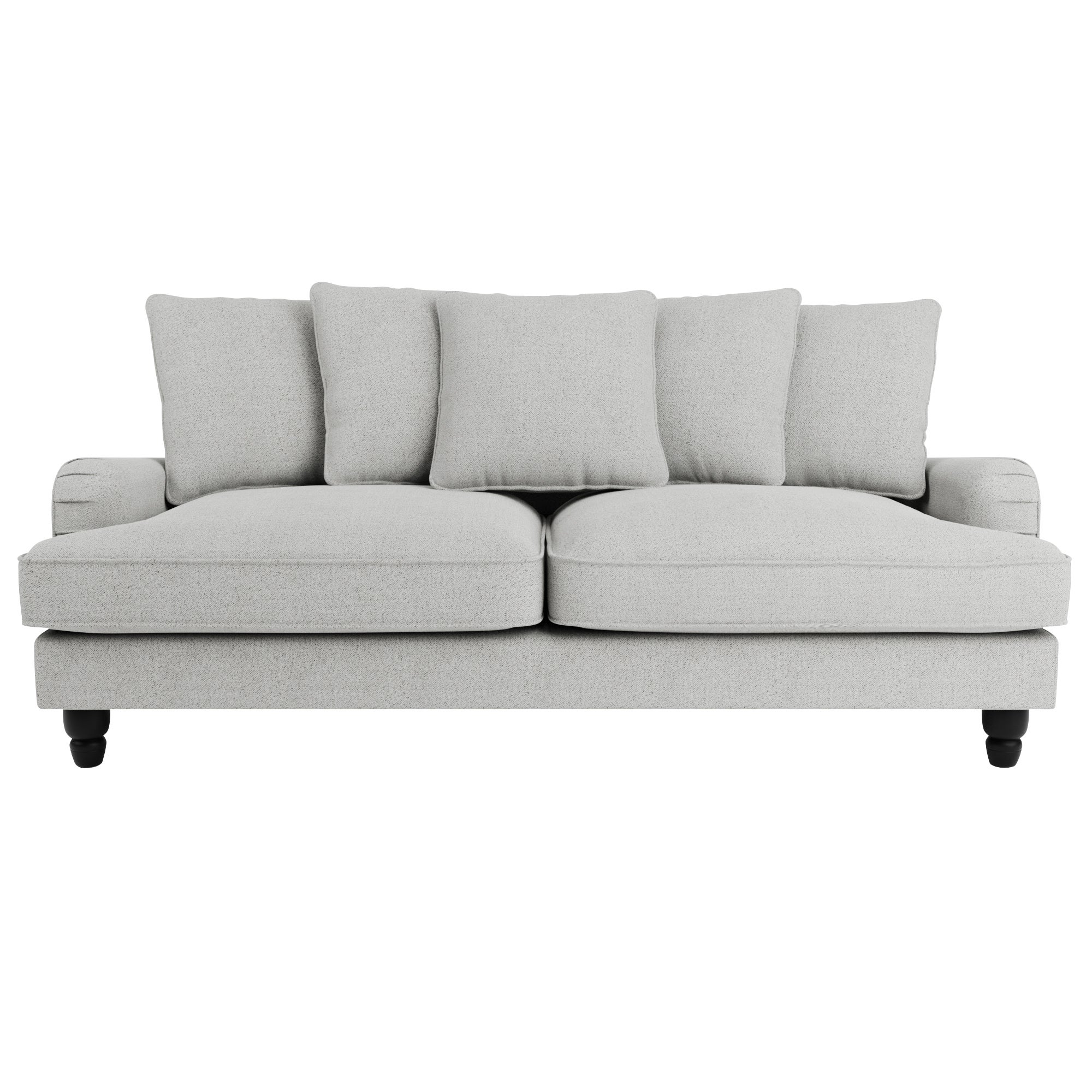 Beatrice Scatter Back Boucle 3 Seater Sofa Bed Grey
