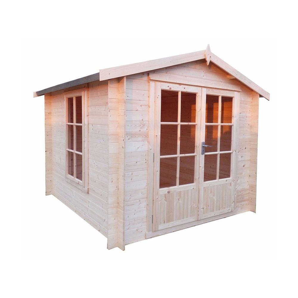 Shires Barnsdale 19 mm Log Cabin 9 x 9 Feet in Light Brown 2