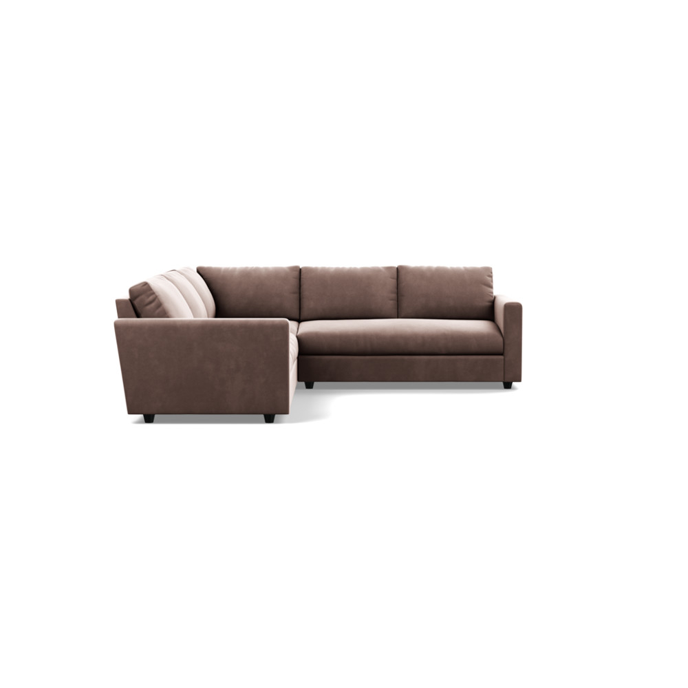 Heal's Nimbus II Large Corner Sofa Velvet Mink