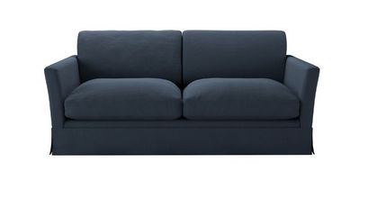 Otto 2.5 Seat Sofa Bed in Midnight Blue Brushed Linen Cotton - sofa.com