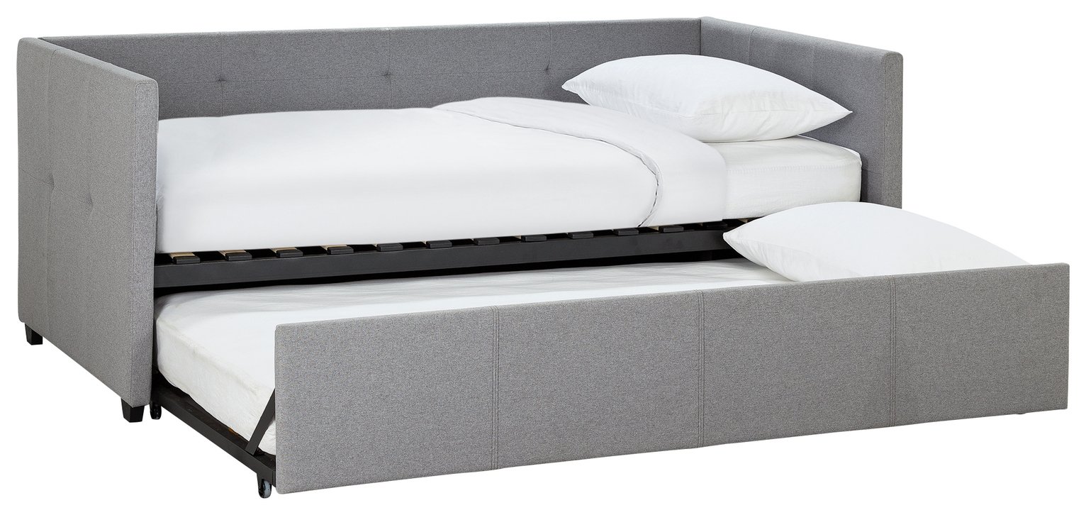 Habitat Tamara Day Bed with Trundle & 2 Mattresses - Grey
