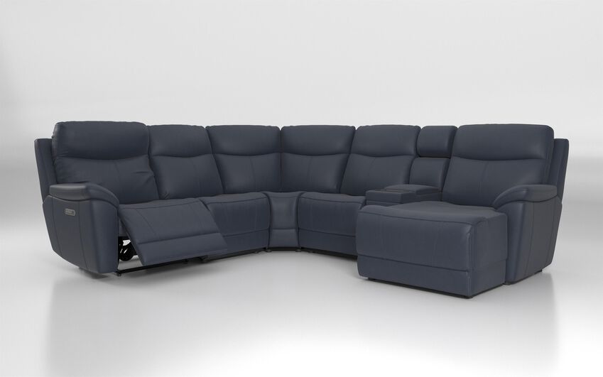 Eldwick 3 Corner 3 Left Hand Facing Power Right Hand Facing Console & Chaise Sofa with Head Tilt