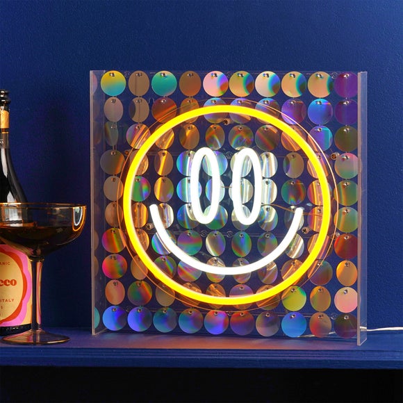 The Feel Good Club Signography Smiley Neon Sign