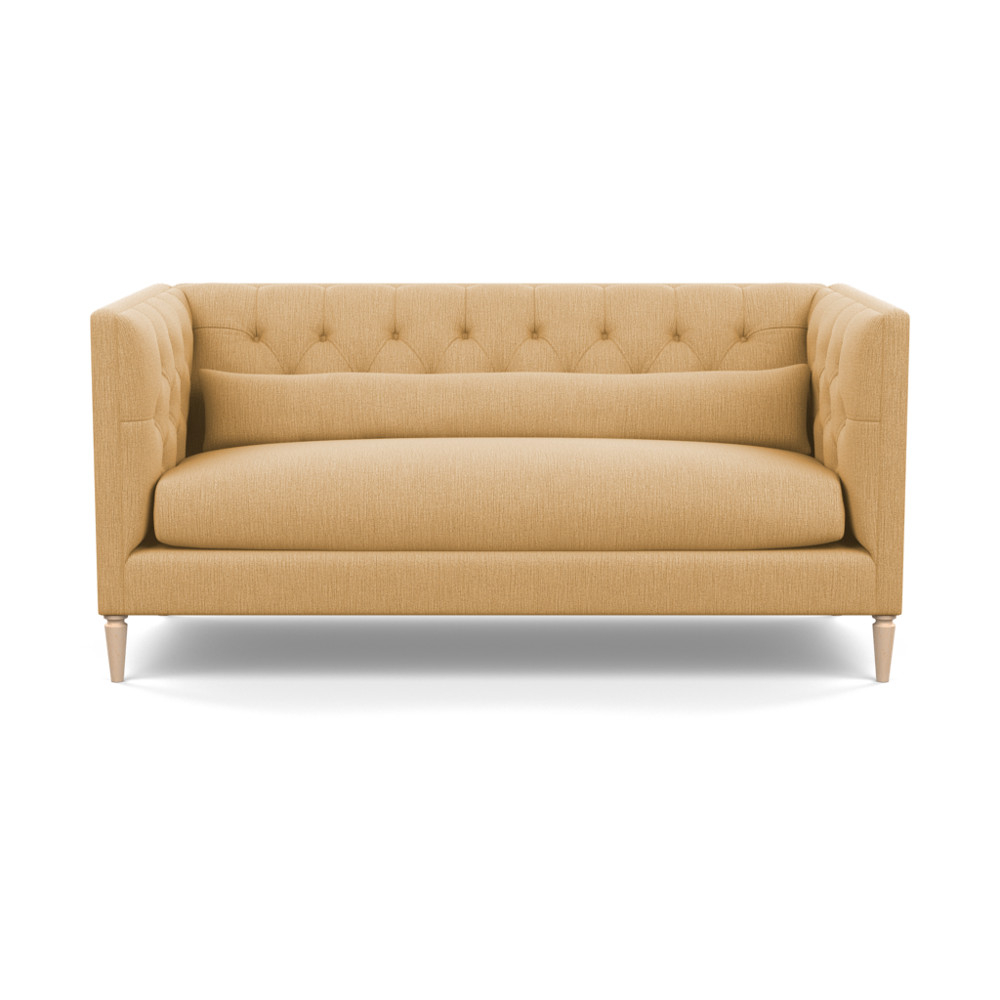 Heal's Balmoral 3 Seater Sofa Smart Linen Mix Sand Natural Feet