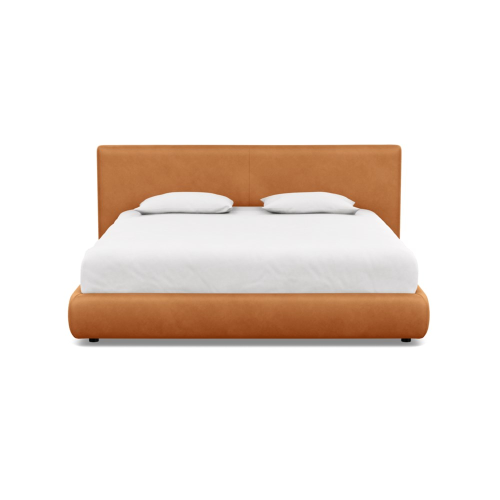 Heal's Alba Storage Bed Super King Luxury Leather Canella