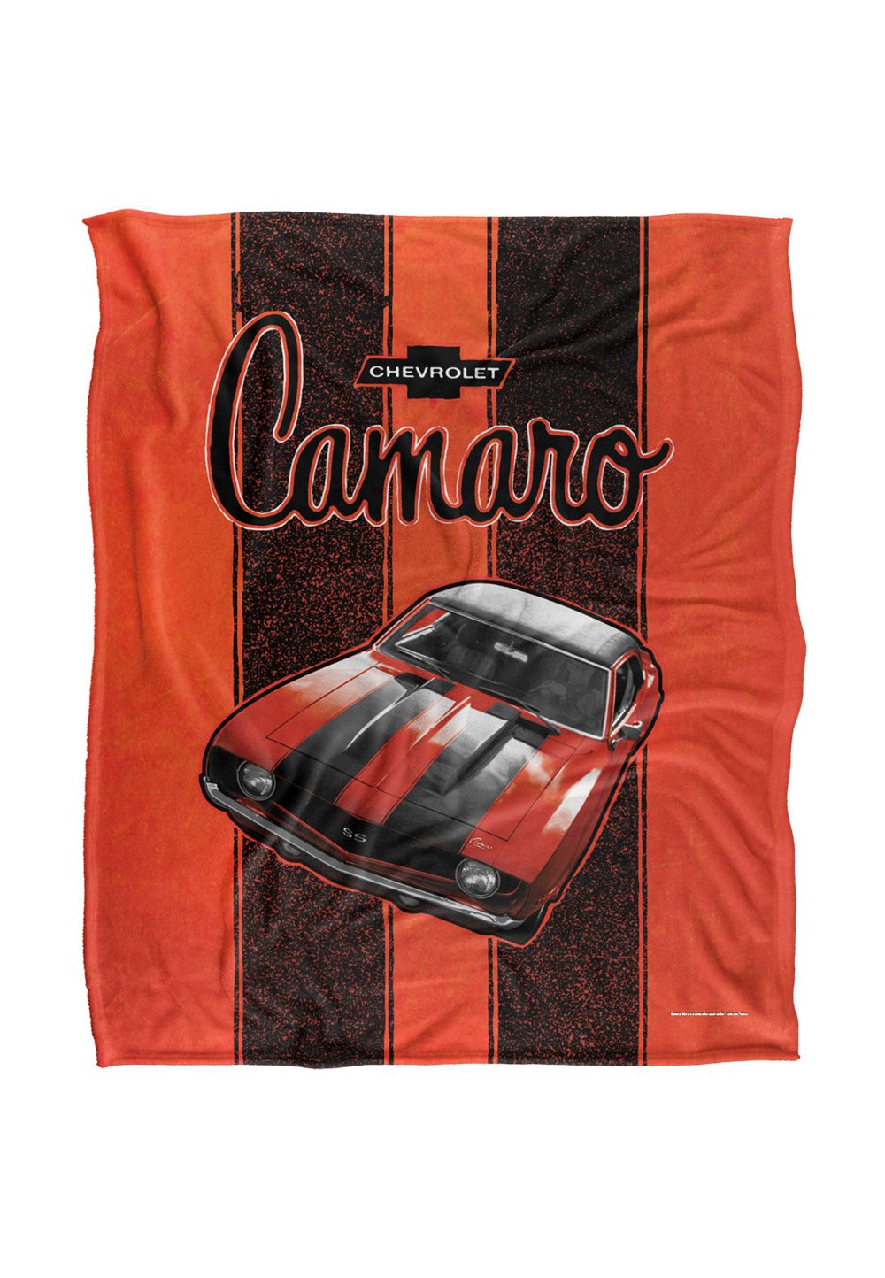 Chevrolet Camaro Stripes Silky Touch Super Soft Throw Blanket 152 X 127 cm in White