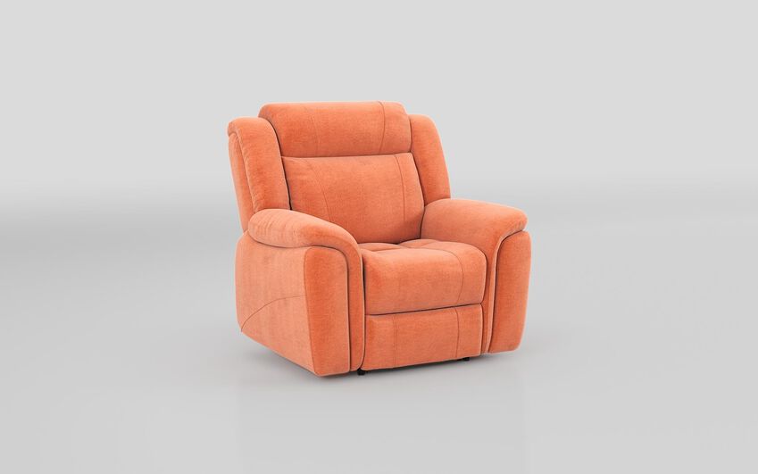 Orange Fabric Elland Armchair