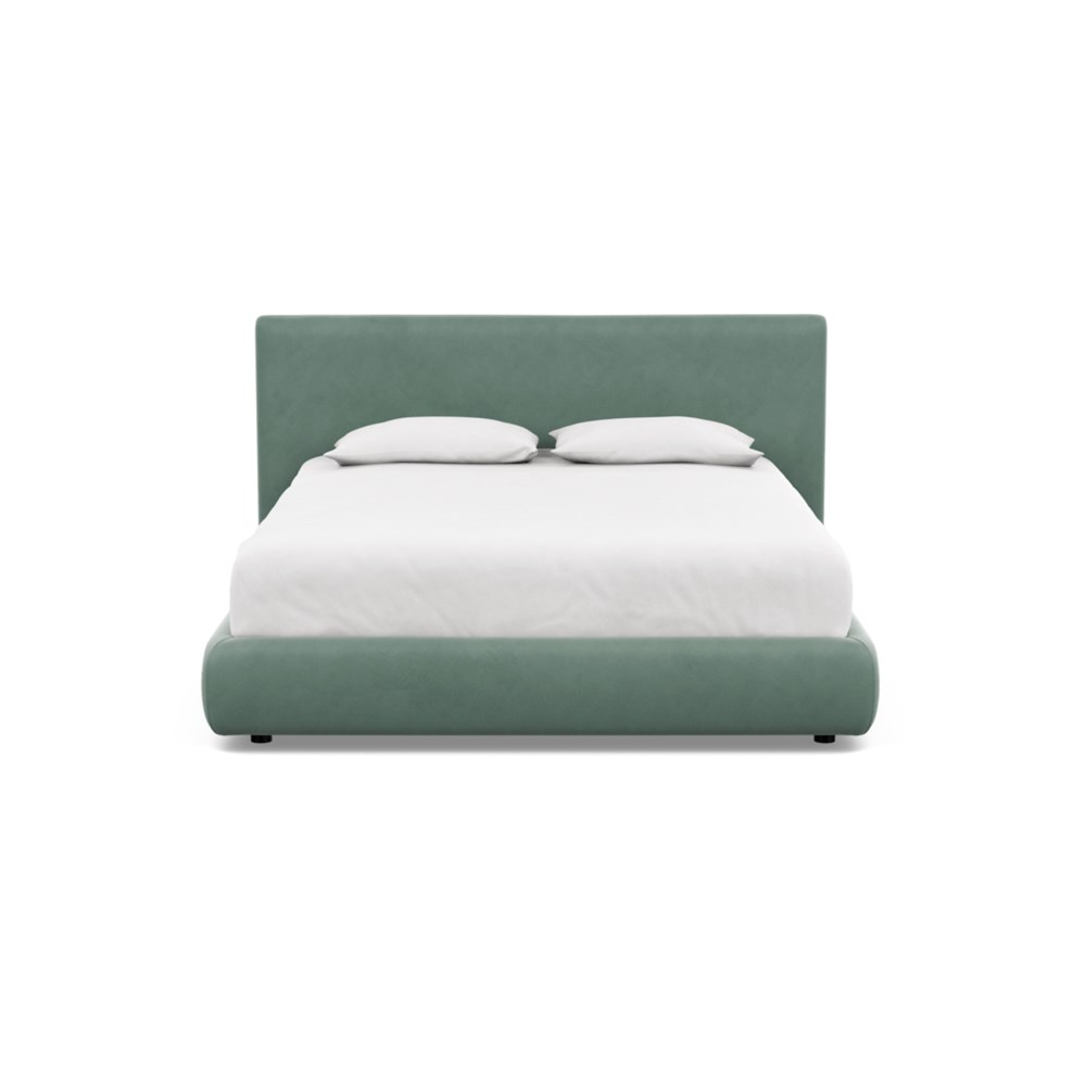 Heal's Alba Storage Bed King Marylebone Velvet Mint