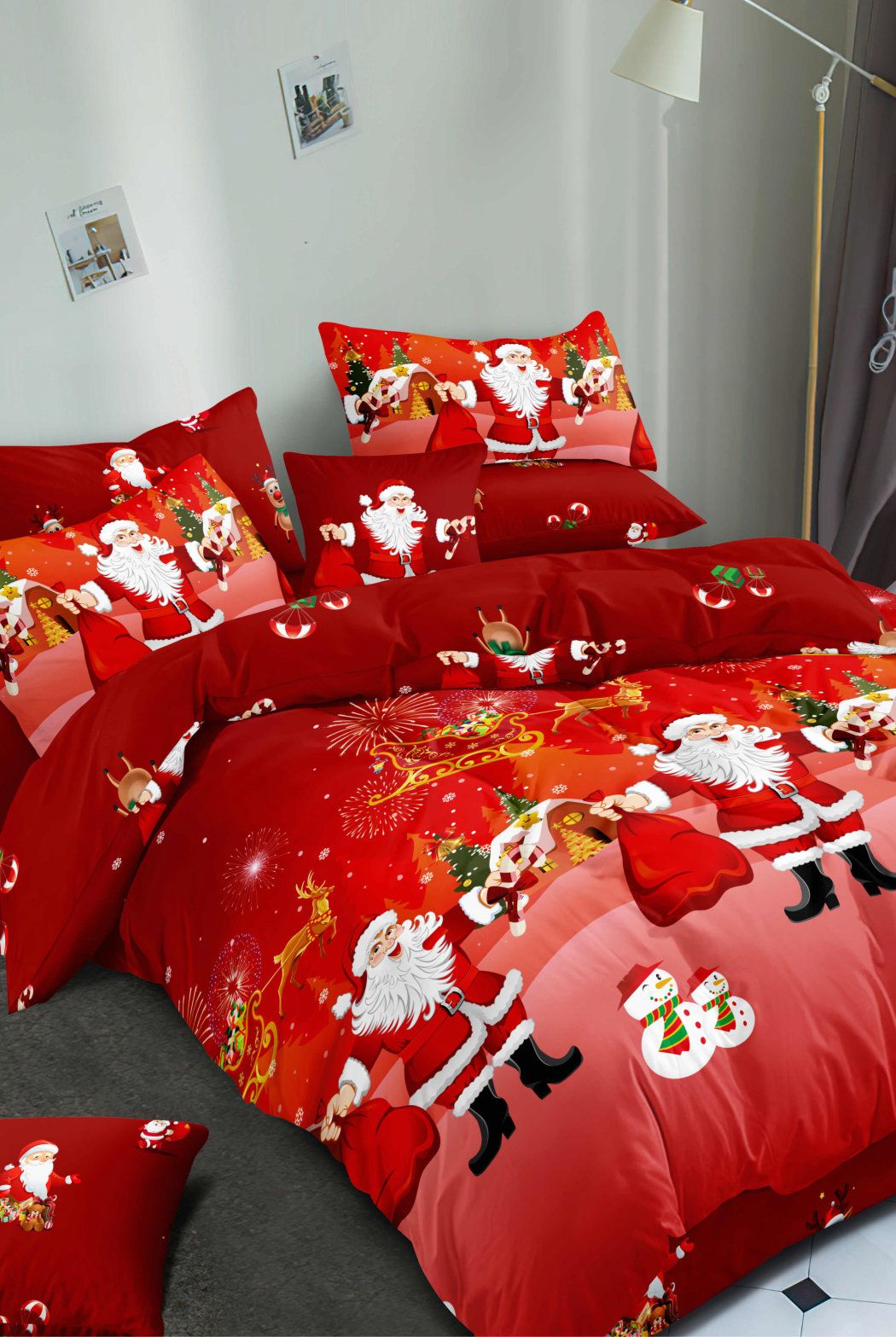 Ezysleep Red Santa Christmas Duvet Set