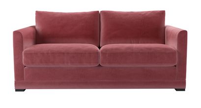 Aissa 2.5 Seat Sofa Bed in Dusty Rose Cotton Matt Velvet - sofa.com