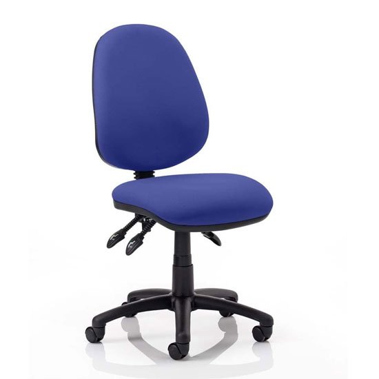 Luna III Office Chair In Stevia Blue No Arms